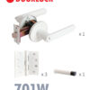 701W雪花白房間用五金組